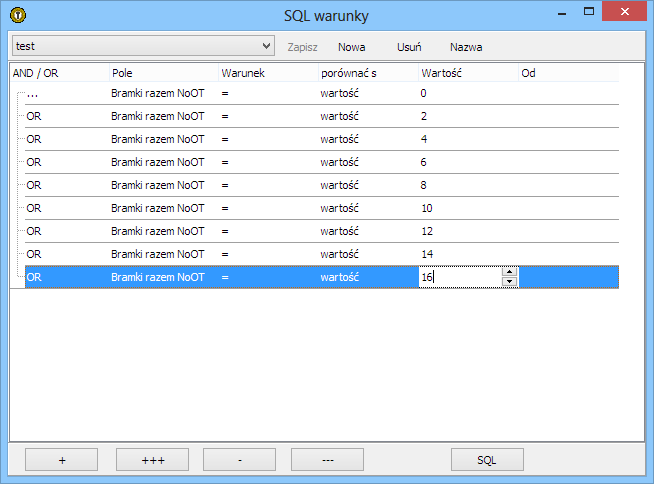 Trefik - conditions for column values