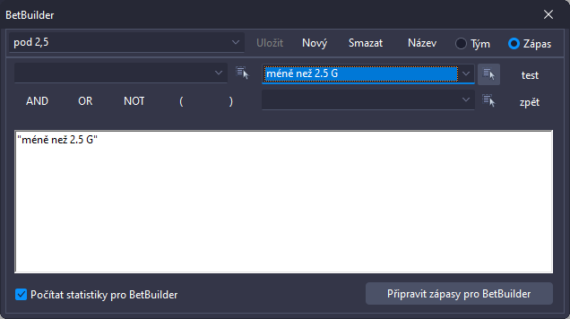 Definice Betbuilder