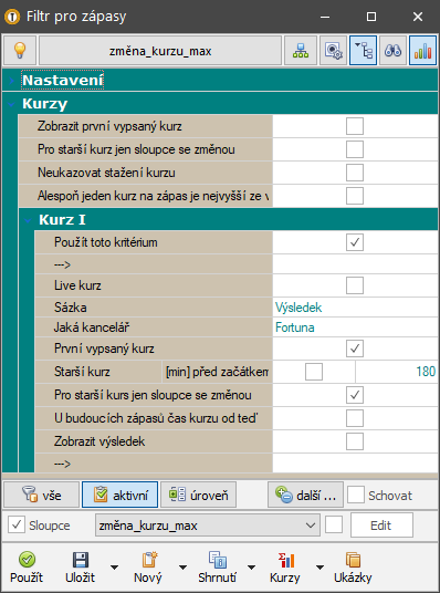 Tipy / Změny kurzů