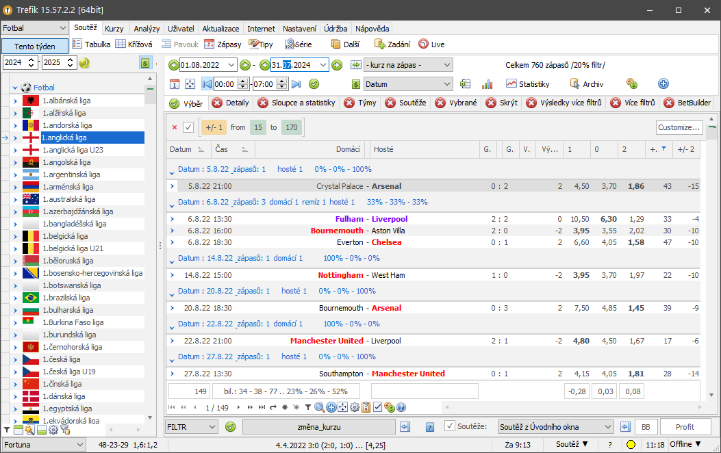 Tipy / Změny kurzů