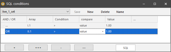 Live odds at the Offer window